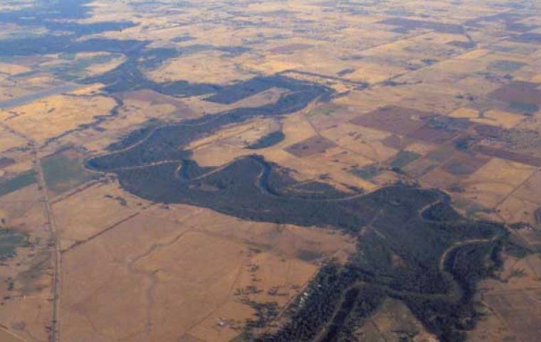 Murray River runnig dry