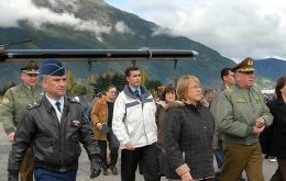 Pte. Michelle Bachelet visited the area