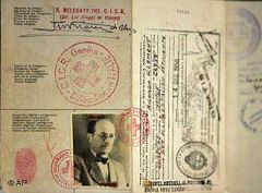 Eichmann's passport was issued by the Italian Red Cross