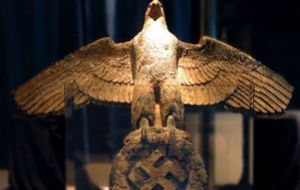 400 kilos bronze emblematic Nazi eagle