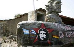 Memorial at  the place where  “Che” Guevara was executed