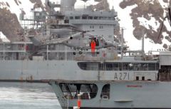 HMS Southampton's lynx helicopter during Exercise Cape Reach (Photo RN)