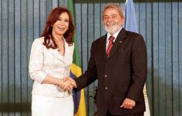 Cristina Fernadez and Lula da Silva want Venezuela inside Mercosur