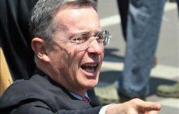 Pte. Uribe accused Pte. Chavez of financing FARC