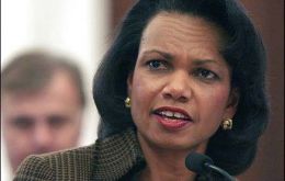 Ms Rice denied that the influence of Washington was decreasing in the region