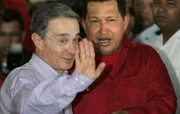 Pte. Uribe and his counterpart Pte. Chavez (AP)