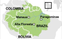 The Amazon covers 6.6m sq km in total