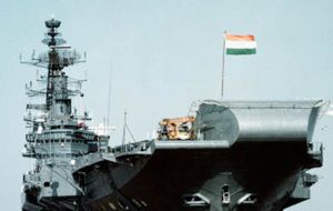 Transferred from the UK in 1986, the aircraft carrier INS Viraat has recently been refitted for a further 10 years of active service