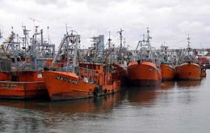 Fuel costs eat up half of the harvest returns of the Mar del Plata coastal fleet.