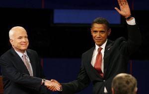 MacCain & Obama after the debate