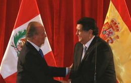 King Juan Carlos and Pte. Alan Garcia