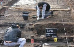 Bones were unearthed during a seven-month search at an ex-detention post in La Plata