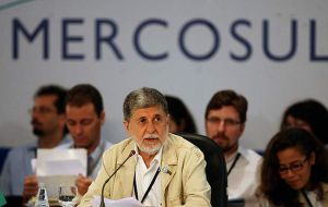Celso Amorim during the opening session