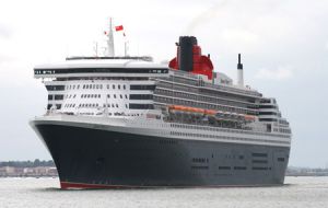 Cruise Queen Mary 2 will call Montevideo next Sunday