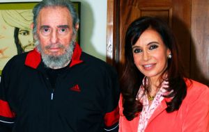 Fidel Castro received Pte. CFK