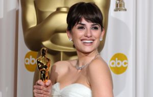Cruz became the first Spanish-born actress to win the best supporting actress Oscar  (AFP)