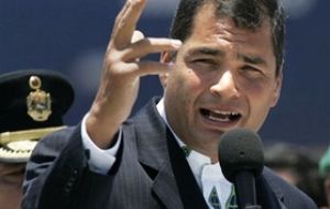 Rafael Correa is widely expected to win a second term in office