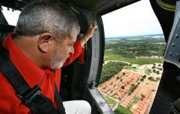 President Luiz Inacio Lula da Silva visited the worst affected areas