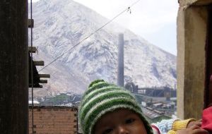 A peruvian indian baby on Doe Run
