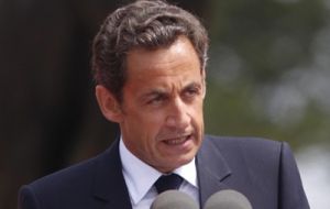 French president Sarkozy warned of political and social unrest.