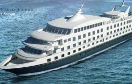 “Stella Australis” will carry 210 passengers along the Patagonia fiords