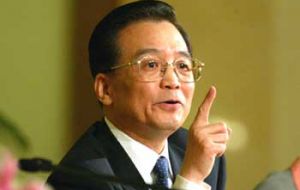 Premier Wen Jiabao said the Chinese economy recovery is not yet steady, solid and balanced