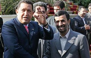 President Chavez has described the Teheran regime as a strategic ally