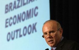 Finance Minister Mantega said Brazil was well prepared and only “ankle-deep” in recession