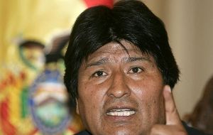 President Evo Morales denied the country was thinking of breaking relations with the US
