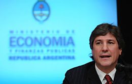 Economy minister Amado Boudou who is intent in having Argentina return to money markets.