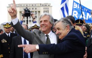 President Vazquez and hopeful Jose Mujica