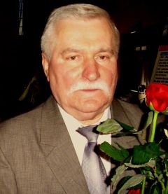 Lech Walesa paid tribute to his compatriot John Paul II