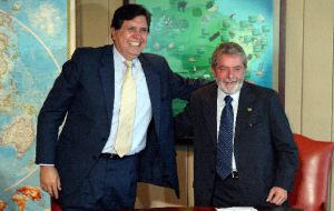 Ptes. Alan Garcia and Lula da Silva