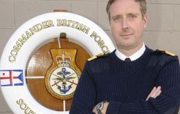 Among other vessels Commodore Phillip Thicknesse served on HMS Fearless and HMS Leeds Castle, Falklands patrol ship