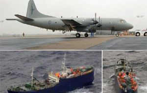PK Orion like the one which detected the Carmela fishing for toothfish in the Ross Sea. (Photo:RNZAF/beehive.govt.nz)