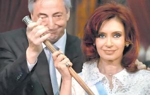 Nestor and Cristina Kirchner with their eyes and minds set on next year’s presidential election