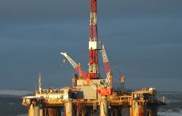 The “Ocean Guardian” oil rig currently off the Brazilian coast is expected in the Falklands sometimes mid February