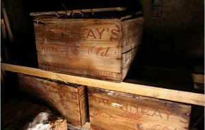 Five crates of whisky and brandy were found by the team underneath the floorboards of the explorer's hut