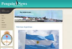 Facsimile of the hacked Penguin News