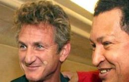 Sean Penn a strong supporter and defender of the Venezuelan leader 