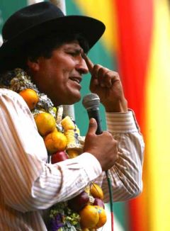 President Morales, Bolivia’s first indigenous president