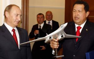 President Chavez and PM Vladimir Putin 