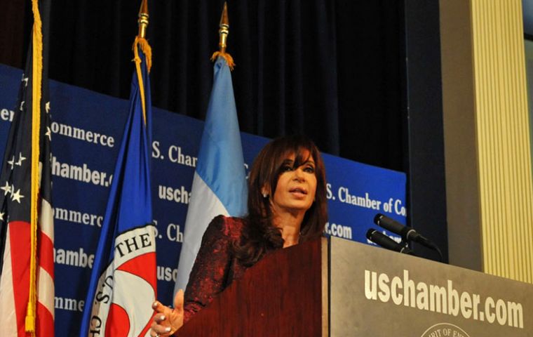 Mrs. Kirchner promises a new Argentine image after next week