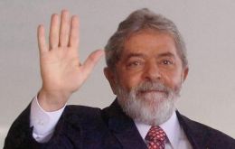 The Brazilian president Lula da Silva