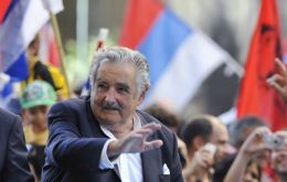 President Jose Mujica has a 61% support 