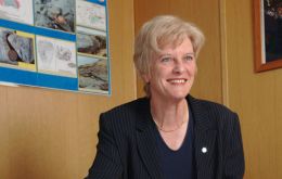 Falklands’ Director of Mineral Resources, Phyl Rendell ‘really pleased’ with the drilling program