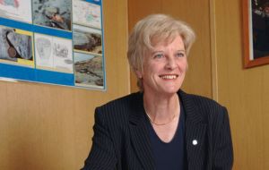 Falklands’ Director of Mineral Resources, Phyl Rendell ‘really pleased’ with the drilling program