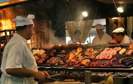 The traditional Uruguayan barbeque 
