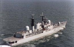 The Type 42 destroyer takes over from HMS Portland 