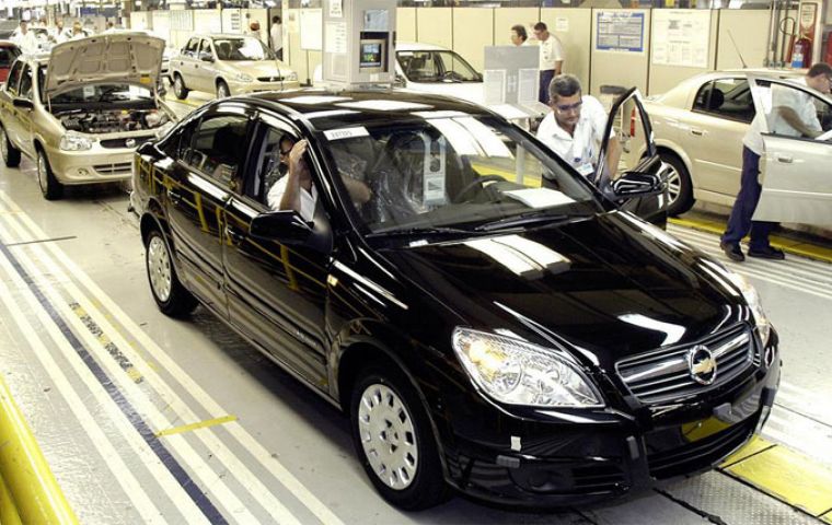 Automotive production surged 32.1% over July 2009 